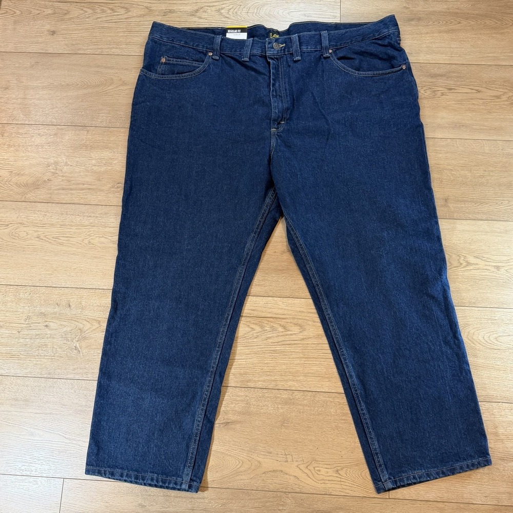 Lee Jeans Mens 50x29 Drifter Loose Fit Straight Leg Stretch Medium Blue Wash NWT
